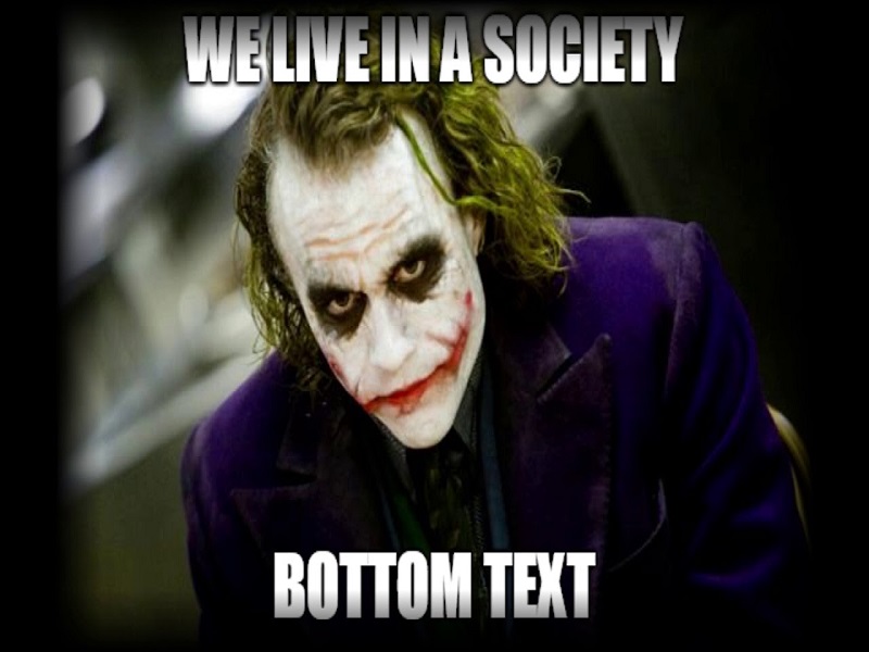 we live in a society